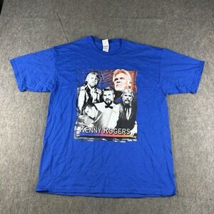Kenny‎ Rogers Through the Years Men T Shirt Size XL Blue Country Music Tour 2005